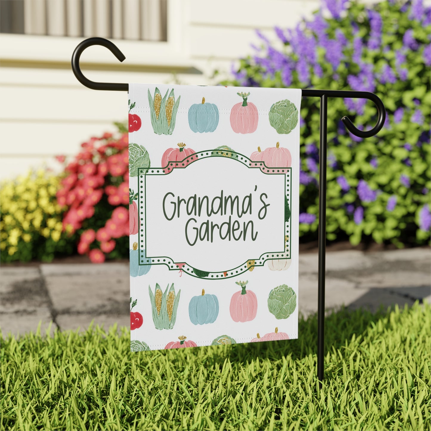 Grandma's Garden Garden Flag