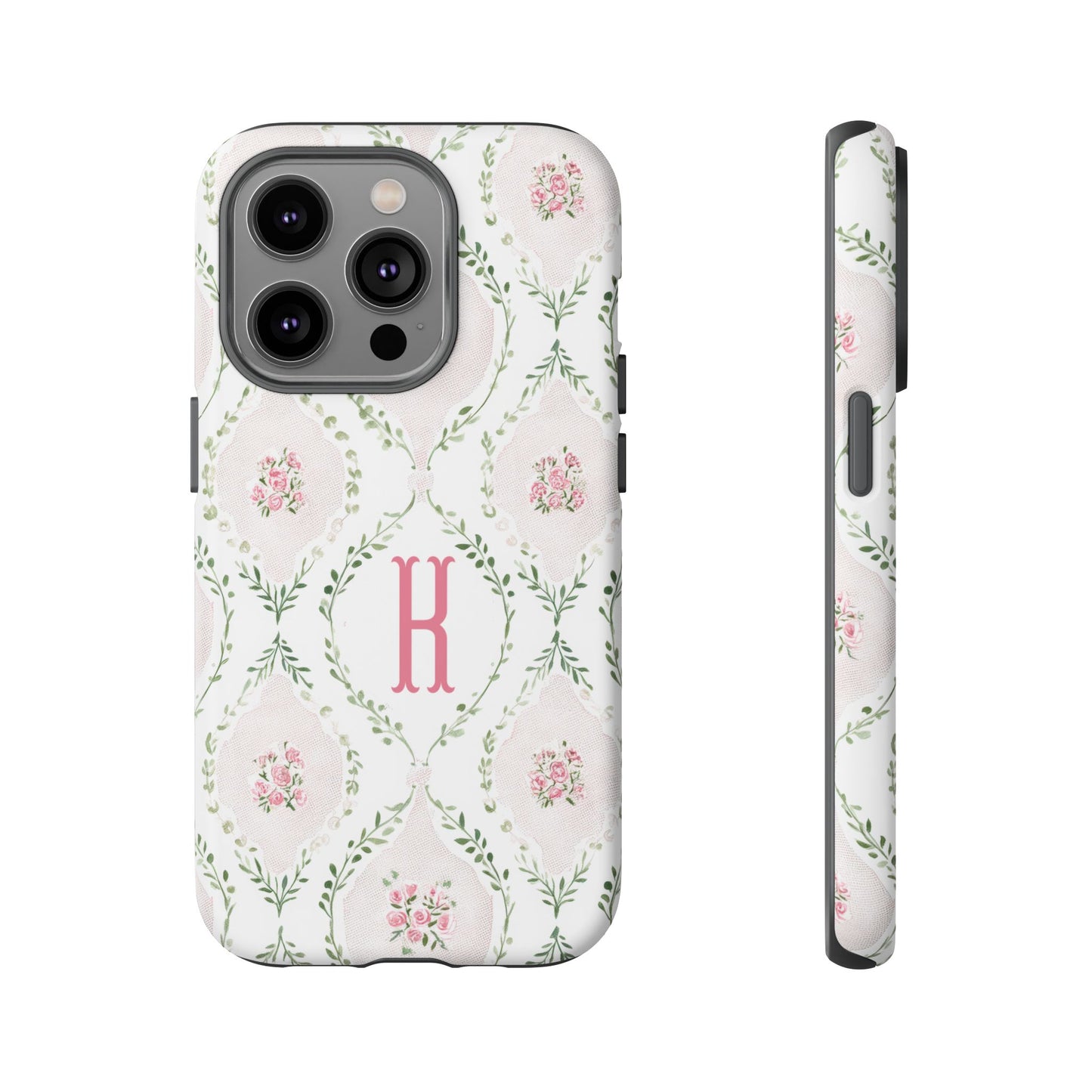 Vintage Coquette Floral Personalized Phone Case