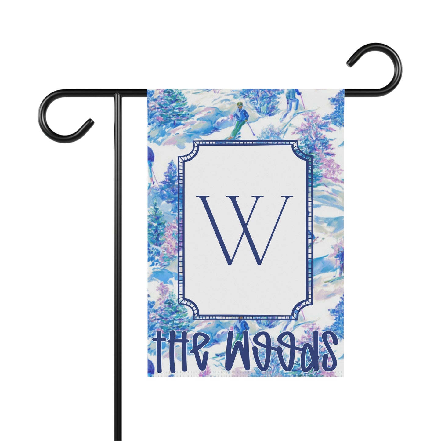 Personalized Preppy Winter Ski Flag
