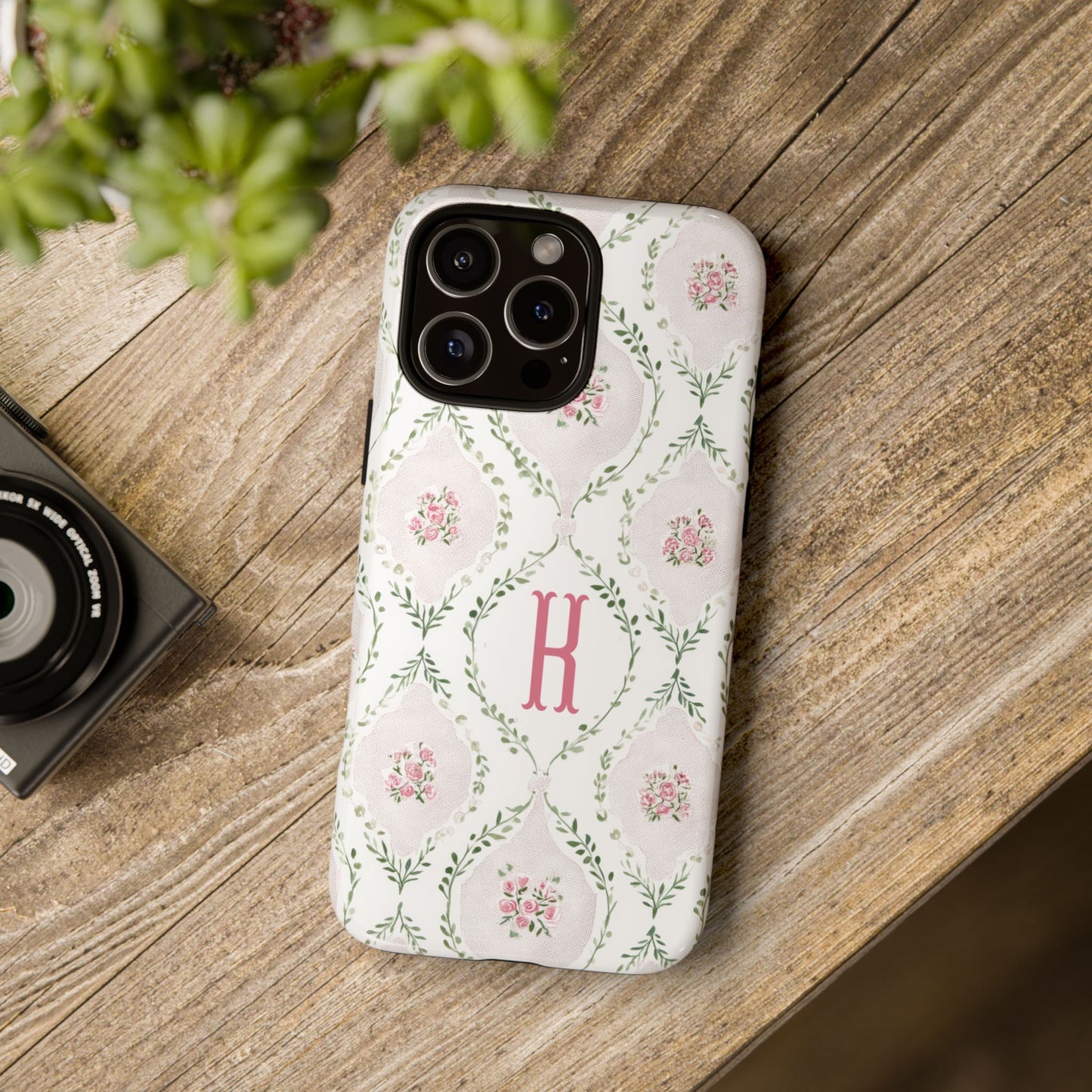 Vintage Coquette Floral Personalized Phone Case