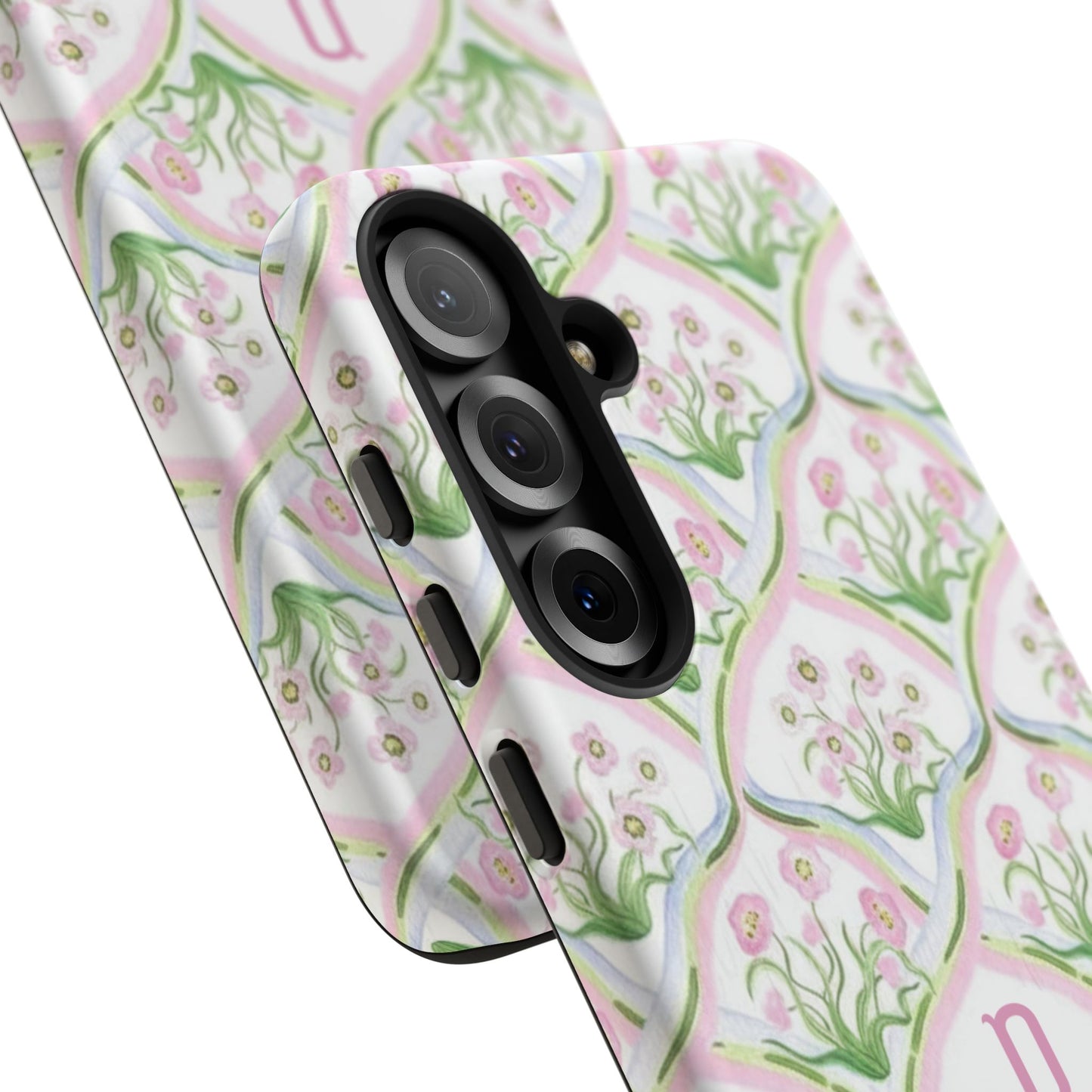 Pink Floral Personalized Phone Case