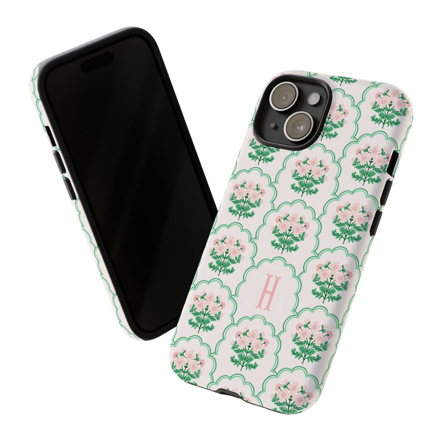 Preppy Floral Personalized Phone Case