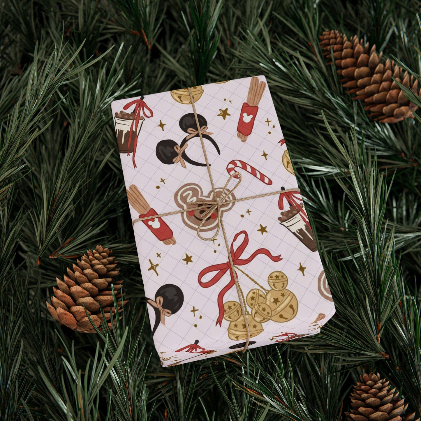 Gingerbread Ears Christmas Gift Wrap