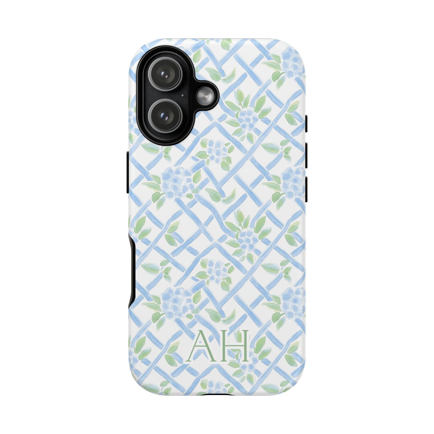 Personalized Hydrangea Lattice Phone Case