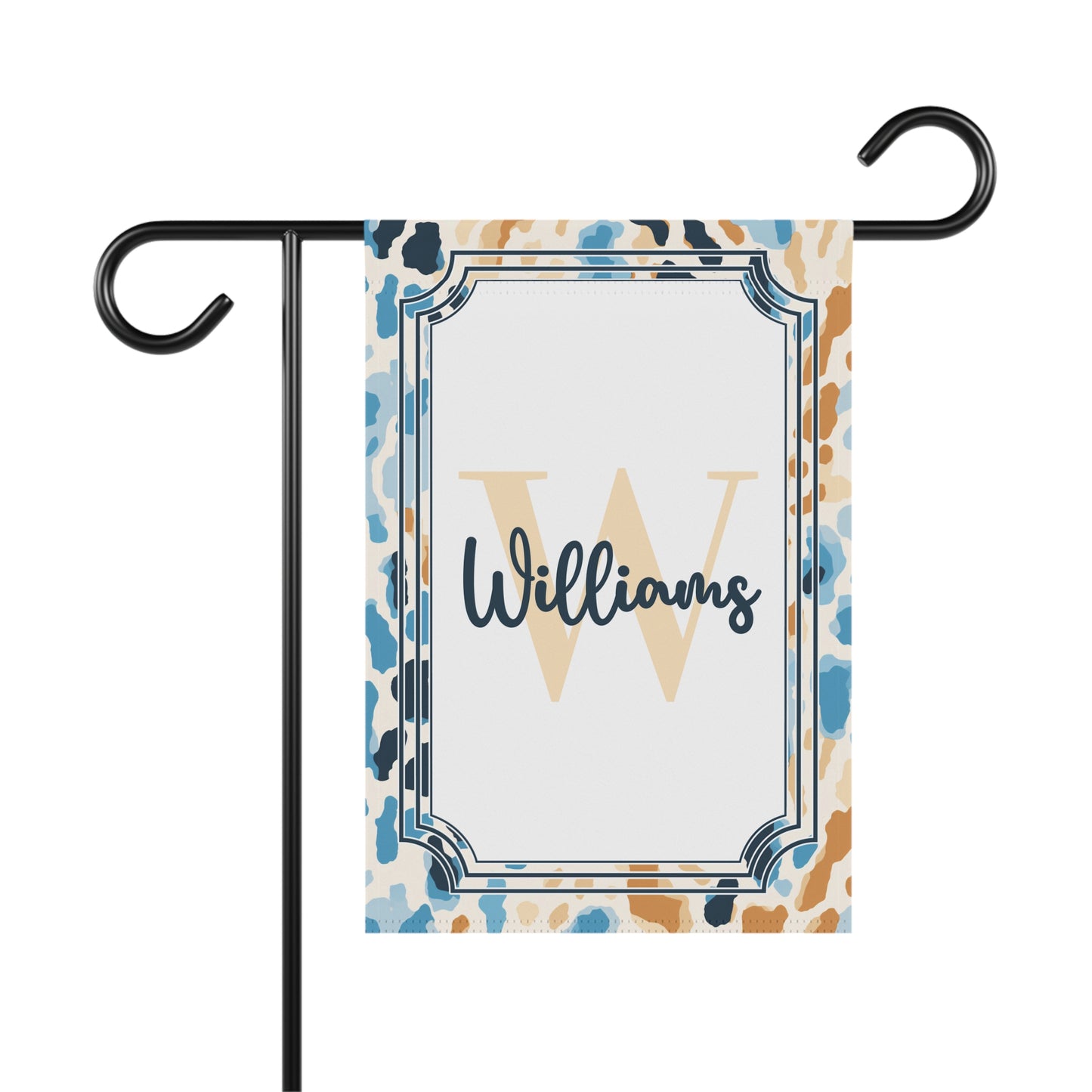 Personalized Animal Print Garden Flag