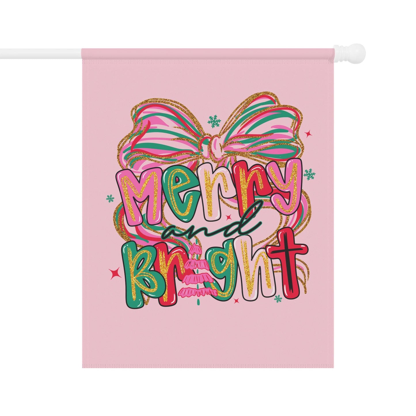 Merry and Bright Garden Flag