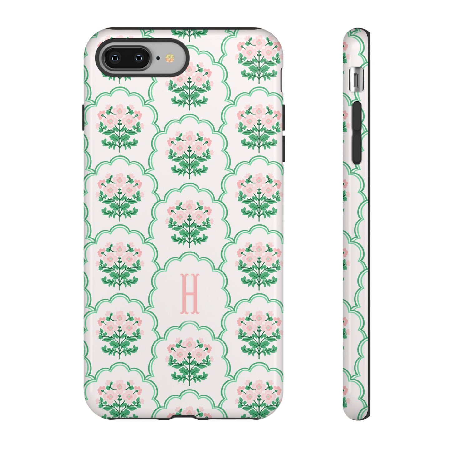 Preppy Floral Personalized Phone Case