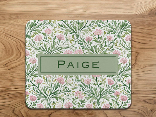 Floral Personalized Mouse Pad