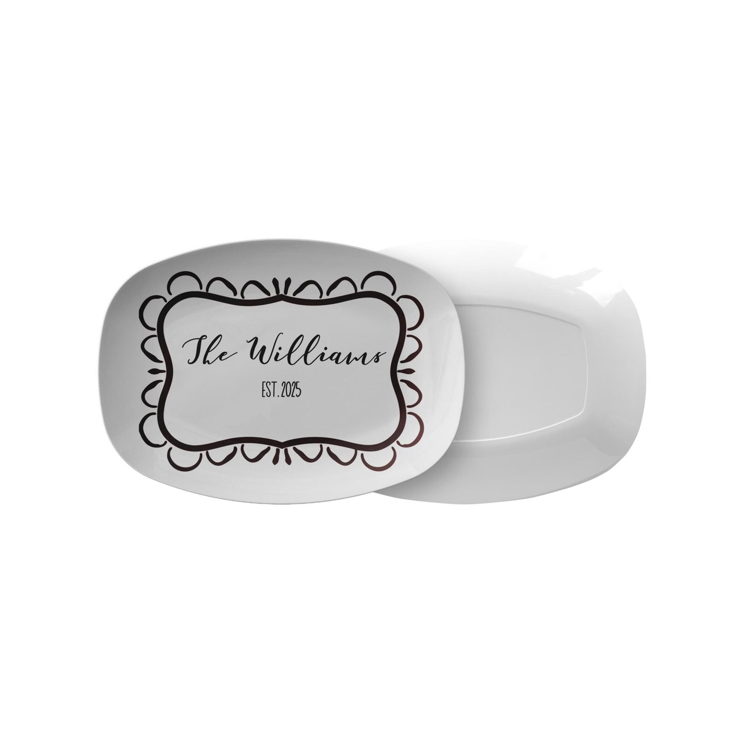 Personalized Newlyweds Platter