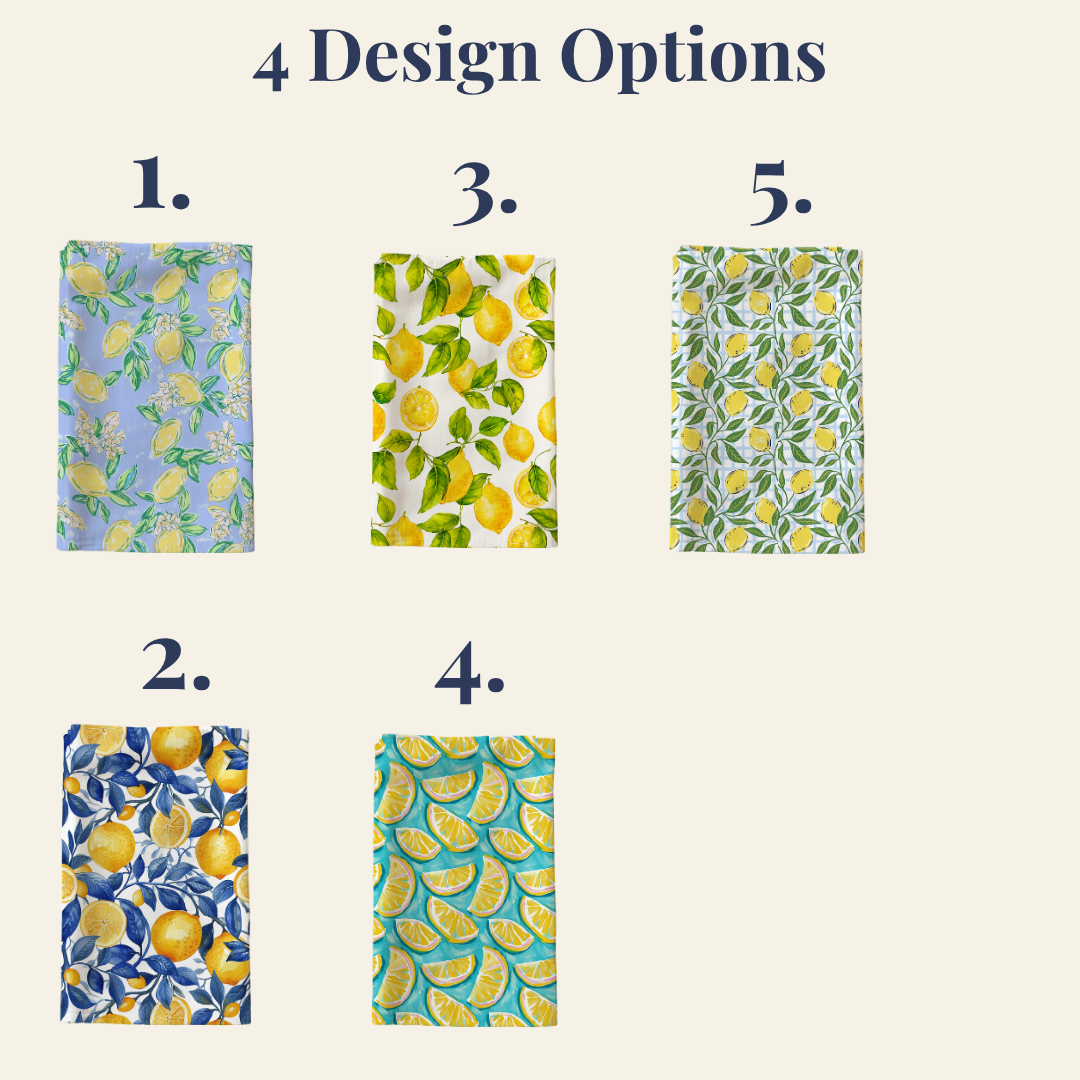 Lemons Tea Towel