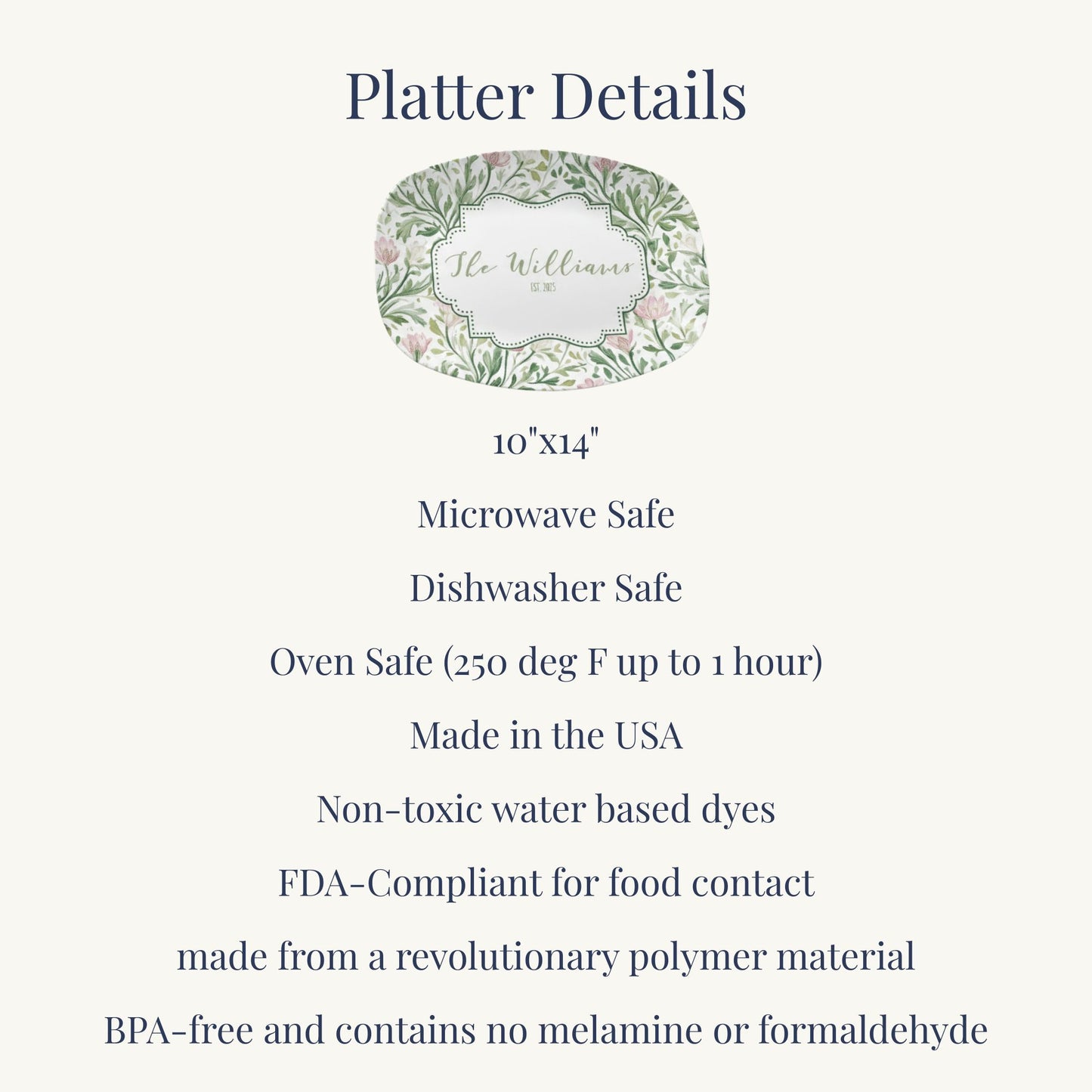 Personalized Nautical Serving Platter | Custom Anchor Serving Tray | Coastal Wedding Gift | Beach House Kitchen Decor | Preppy Hostess Gift