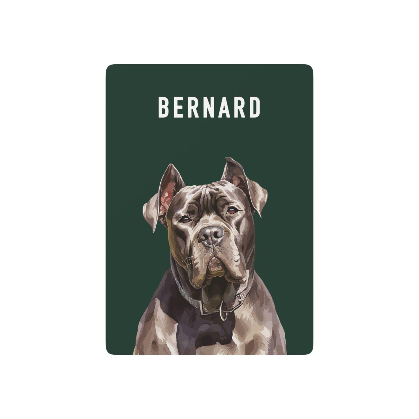 Dog Portrait Personalized Playing Cards