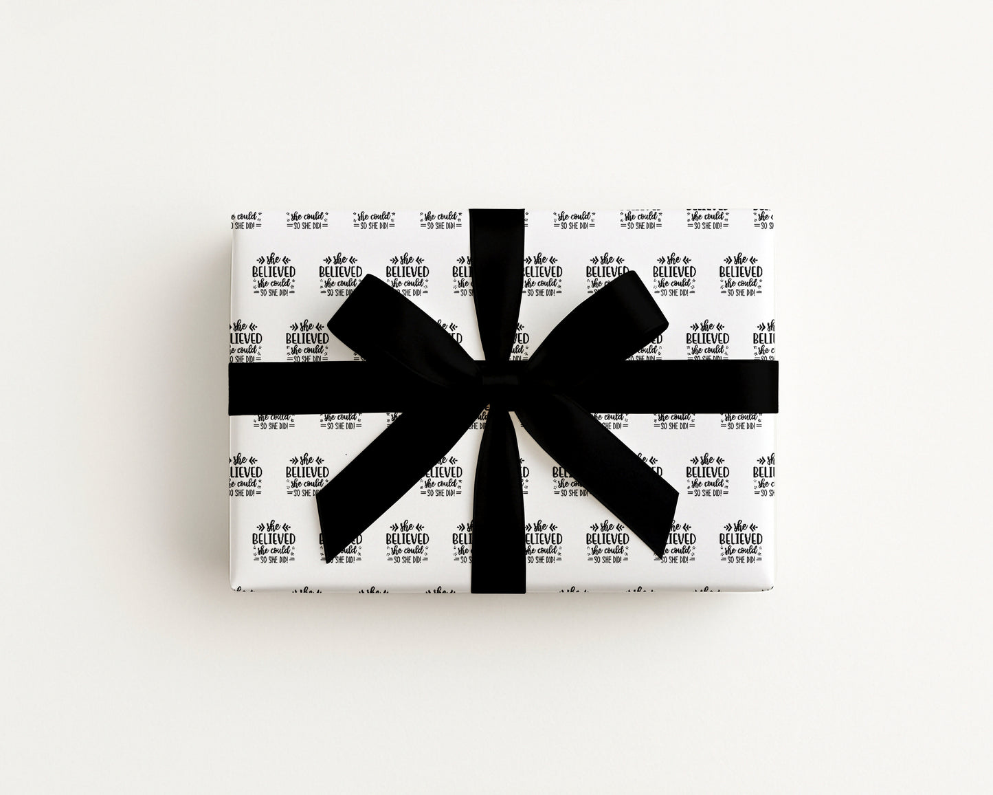 Graduation Class of 2026 Wrapping Paper  She Believed She Could So She Did