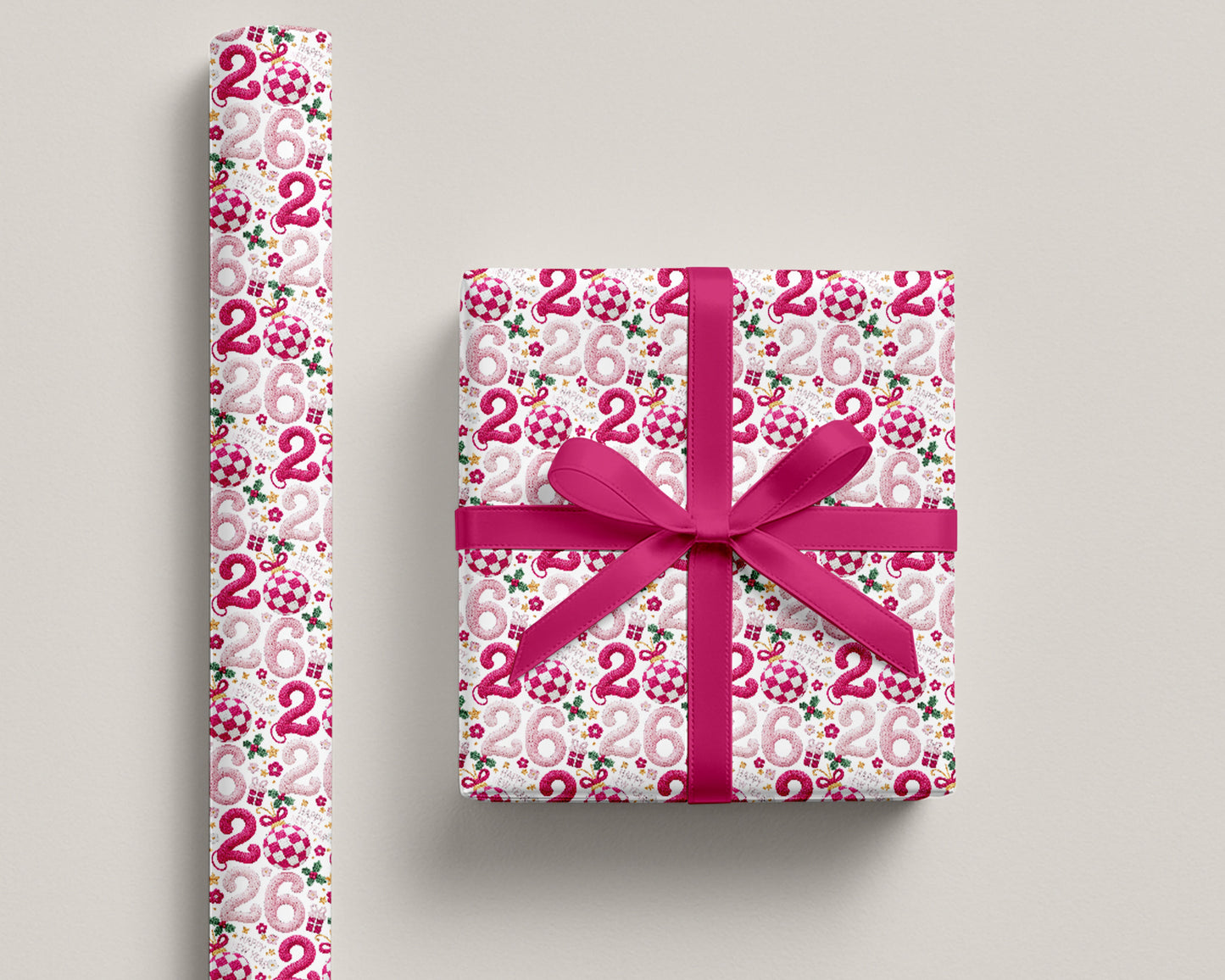 2026 Wrapping Paper New Years Gift Wrap