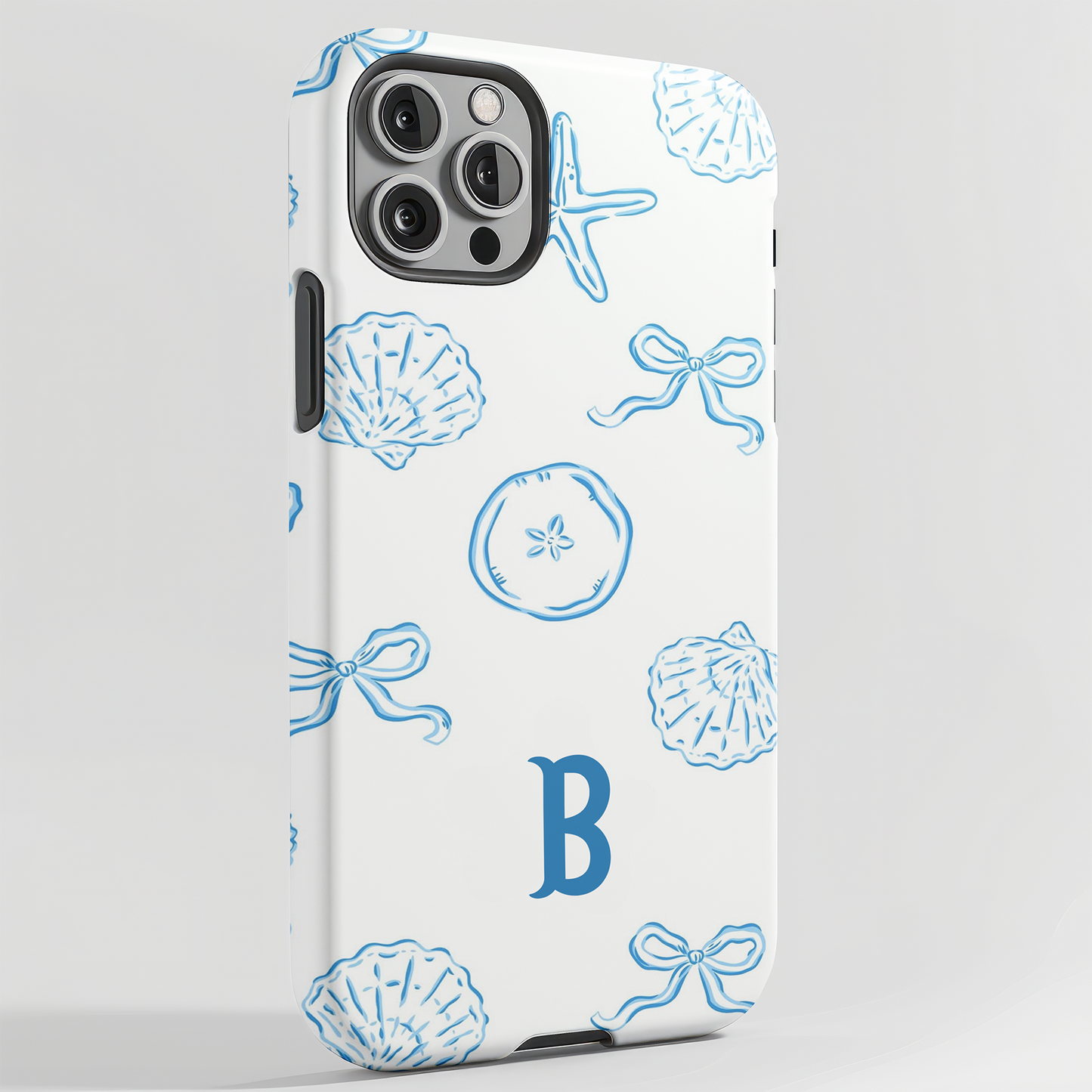 Coquette Beach Phone Case with Initial