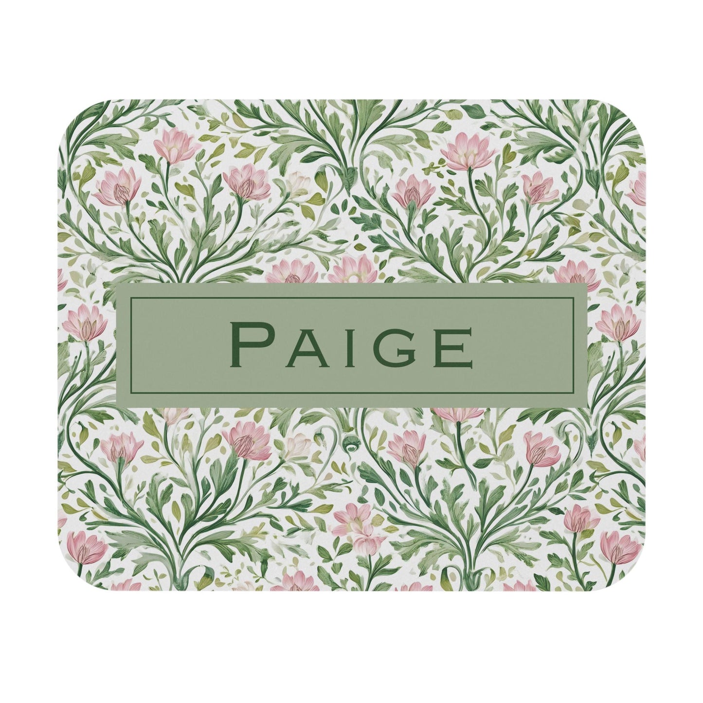 Floral Personalized Mouse Pad