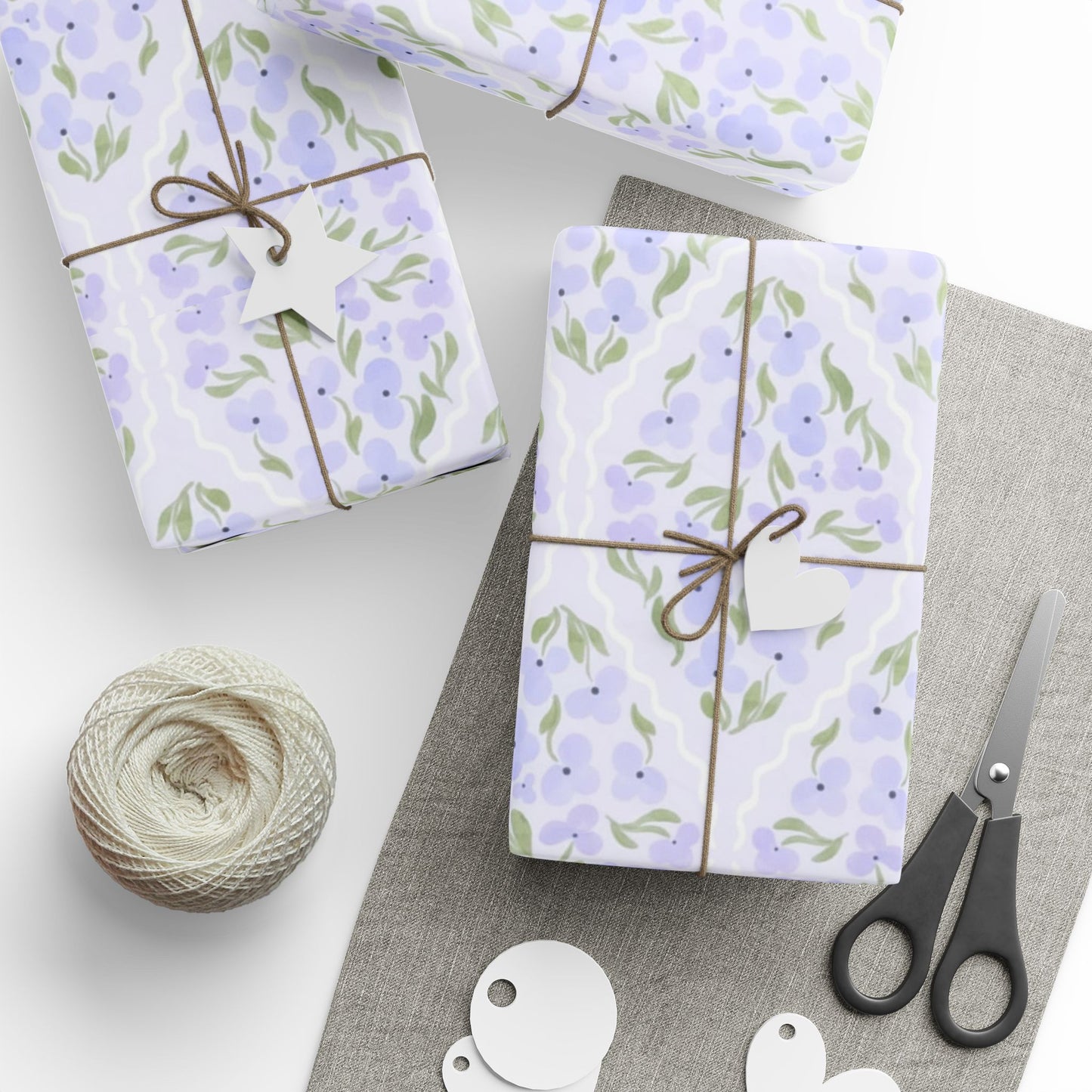 Lavender Hydrangea Wrapping Paper