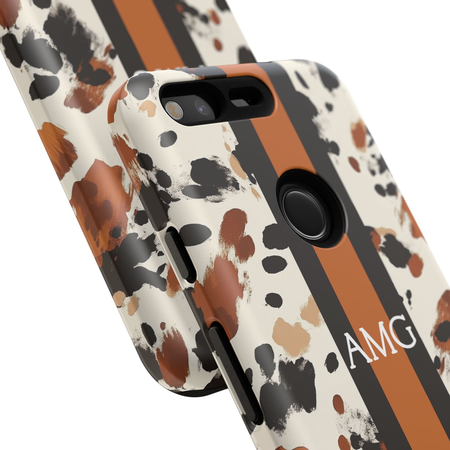 Cowhide Monogram Phone Case