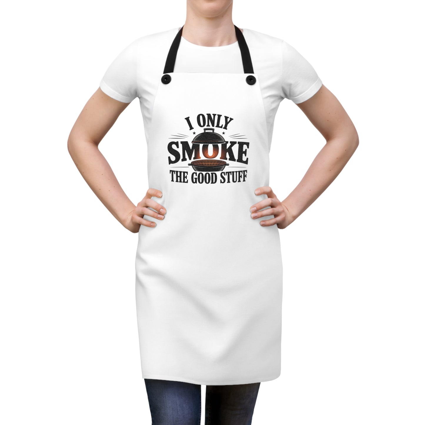 I Only Smoke The Good Stuff Apron | BBQ Grill Smoker Cooking Apron
