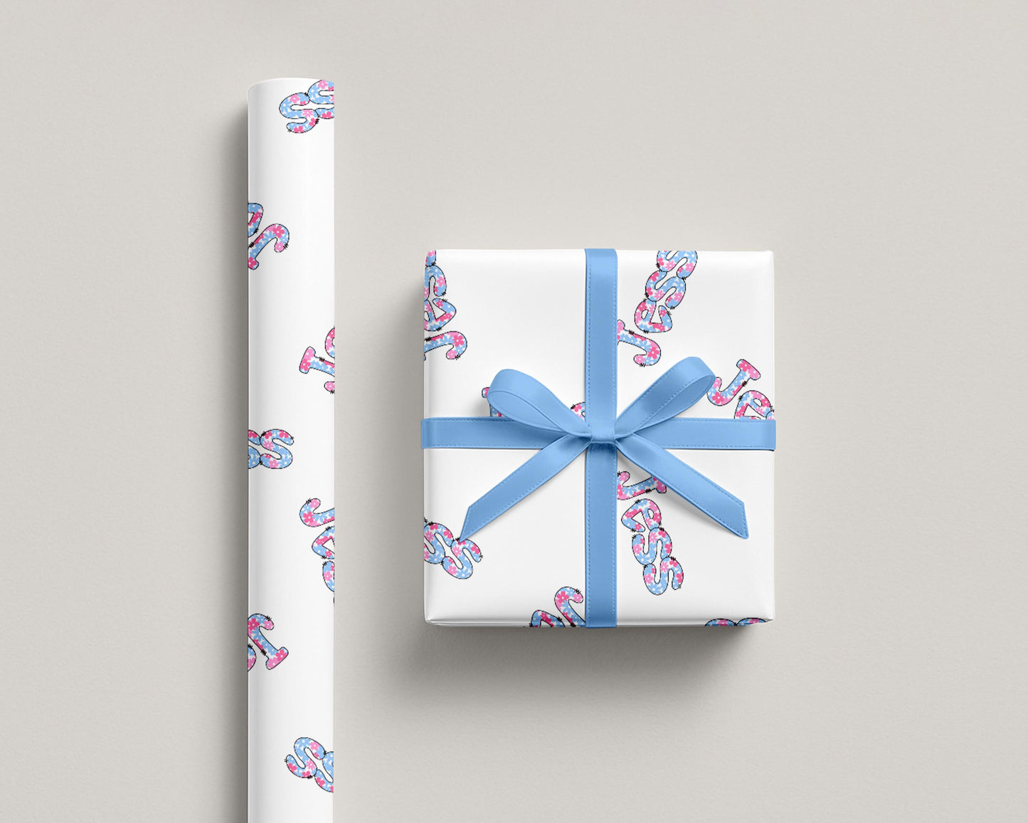 Custom Name Wrapping Paper