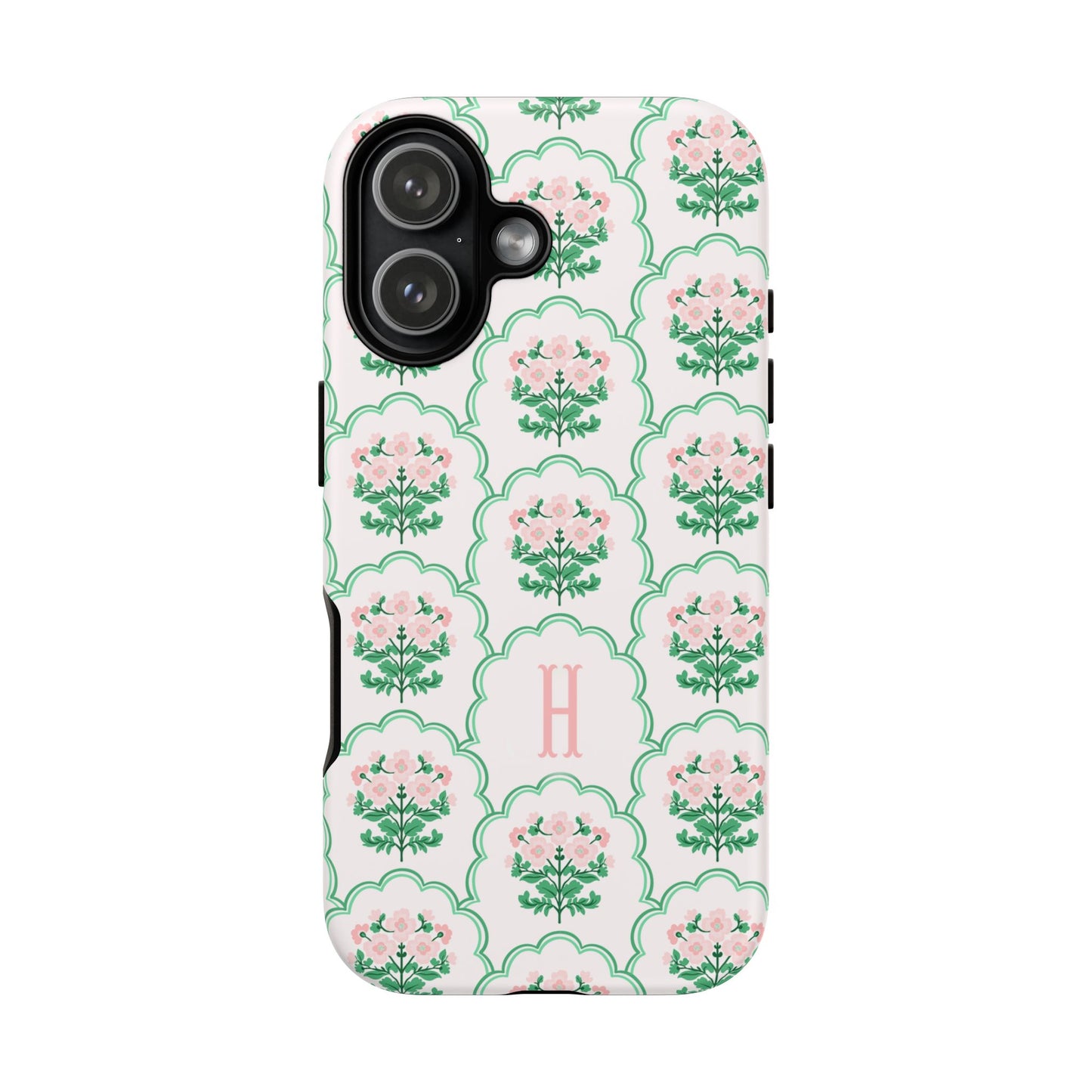 Preppy Floral Personalized Phone Case