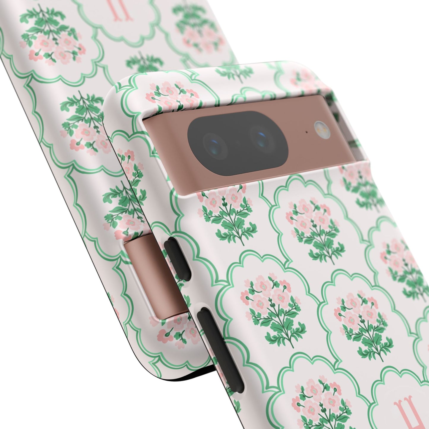 Preppy Floral Personalized Phone Case