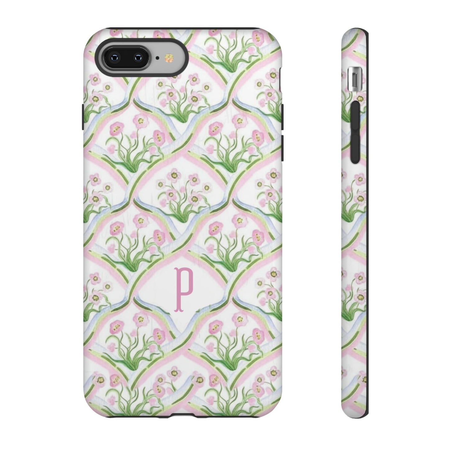 Pink Floral Personalized Phone Case
