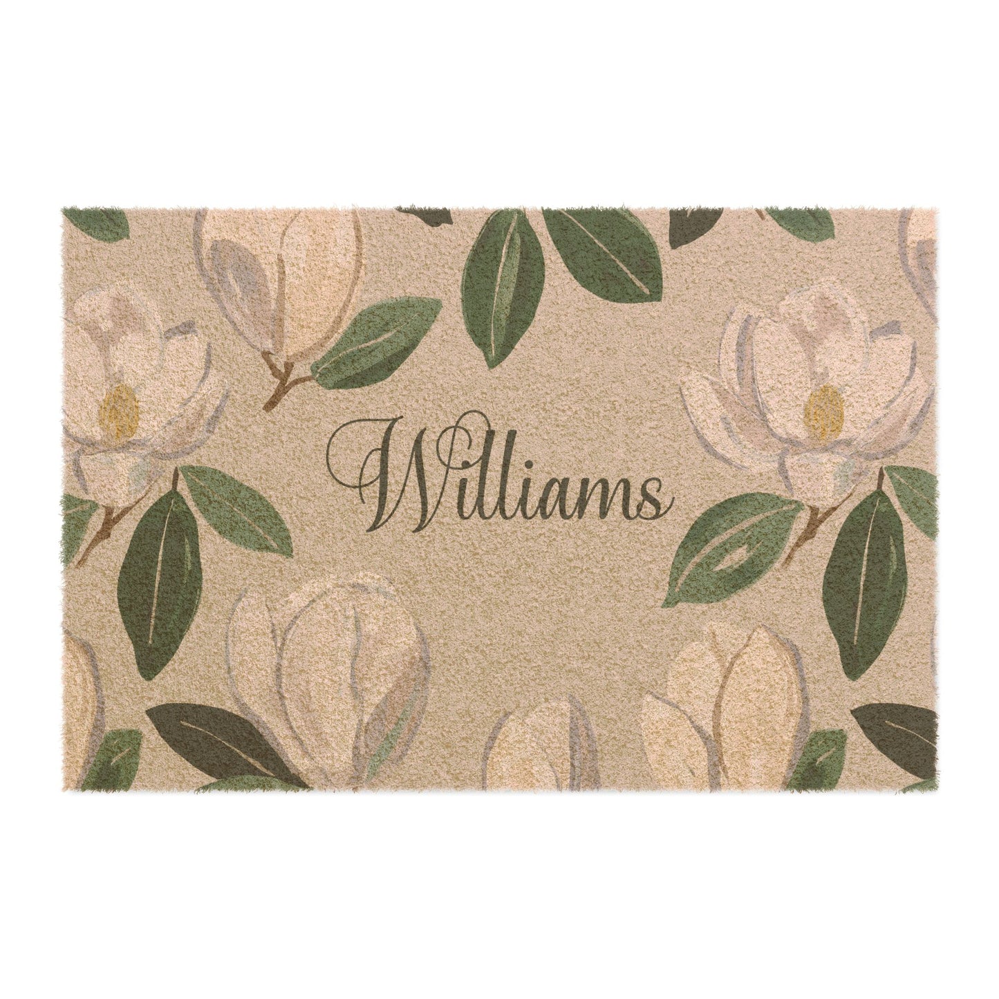 Personalized Magnolia Outdoor Rug