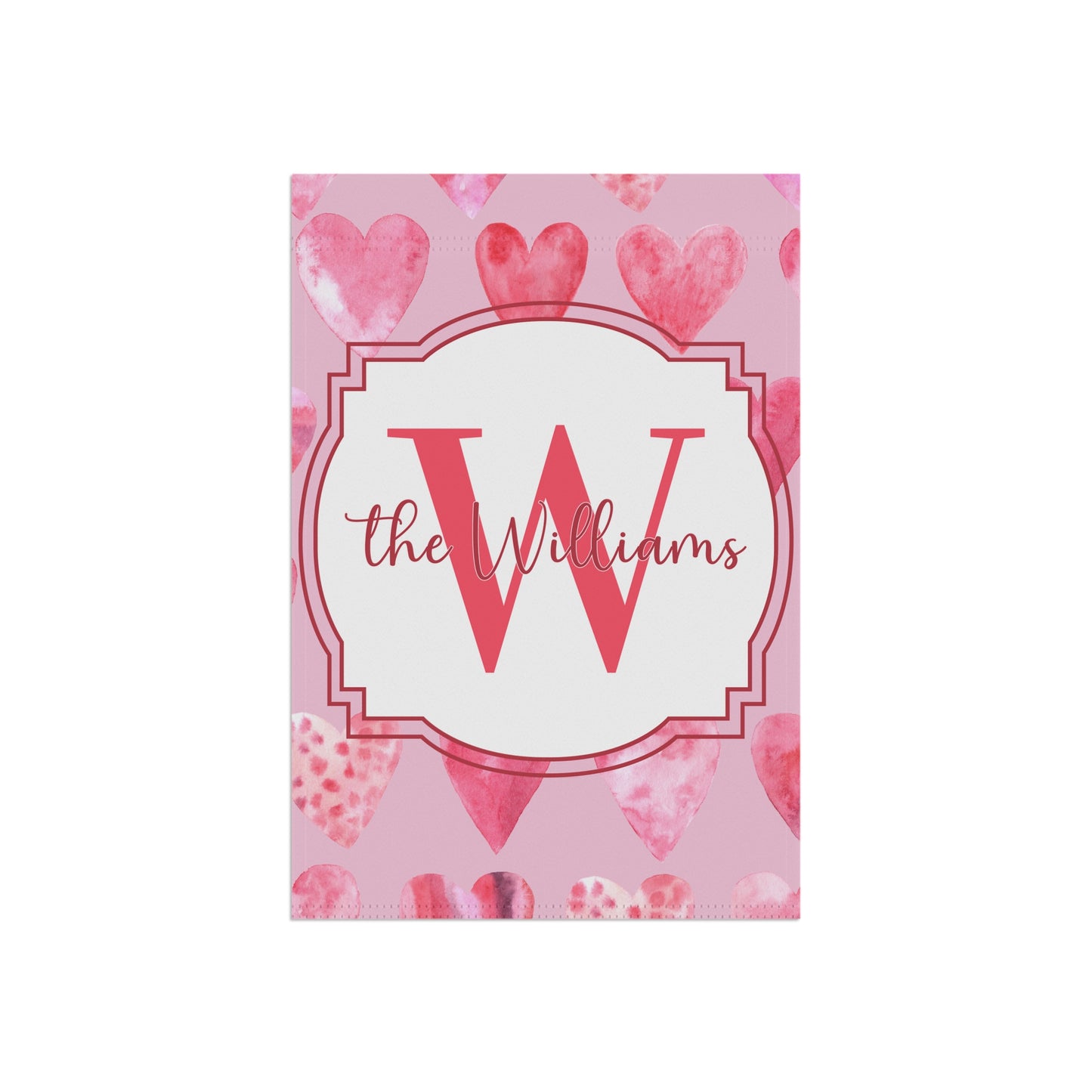Valentine Monogram Garden Flag