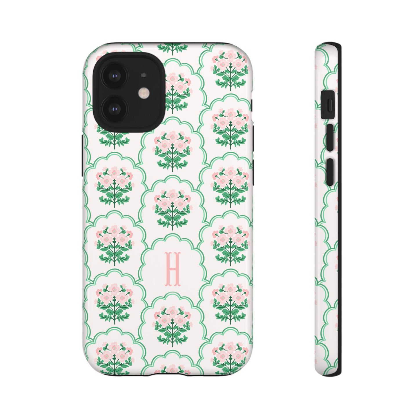 Preppy Floral Personalized Phone Case