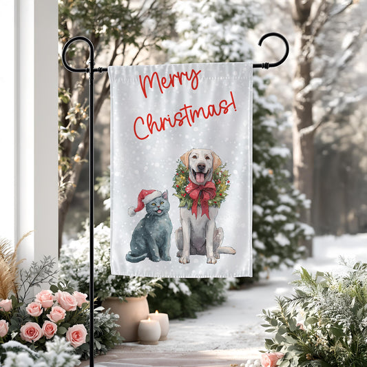 Personalized Pet Christmas Garden Flag
