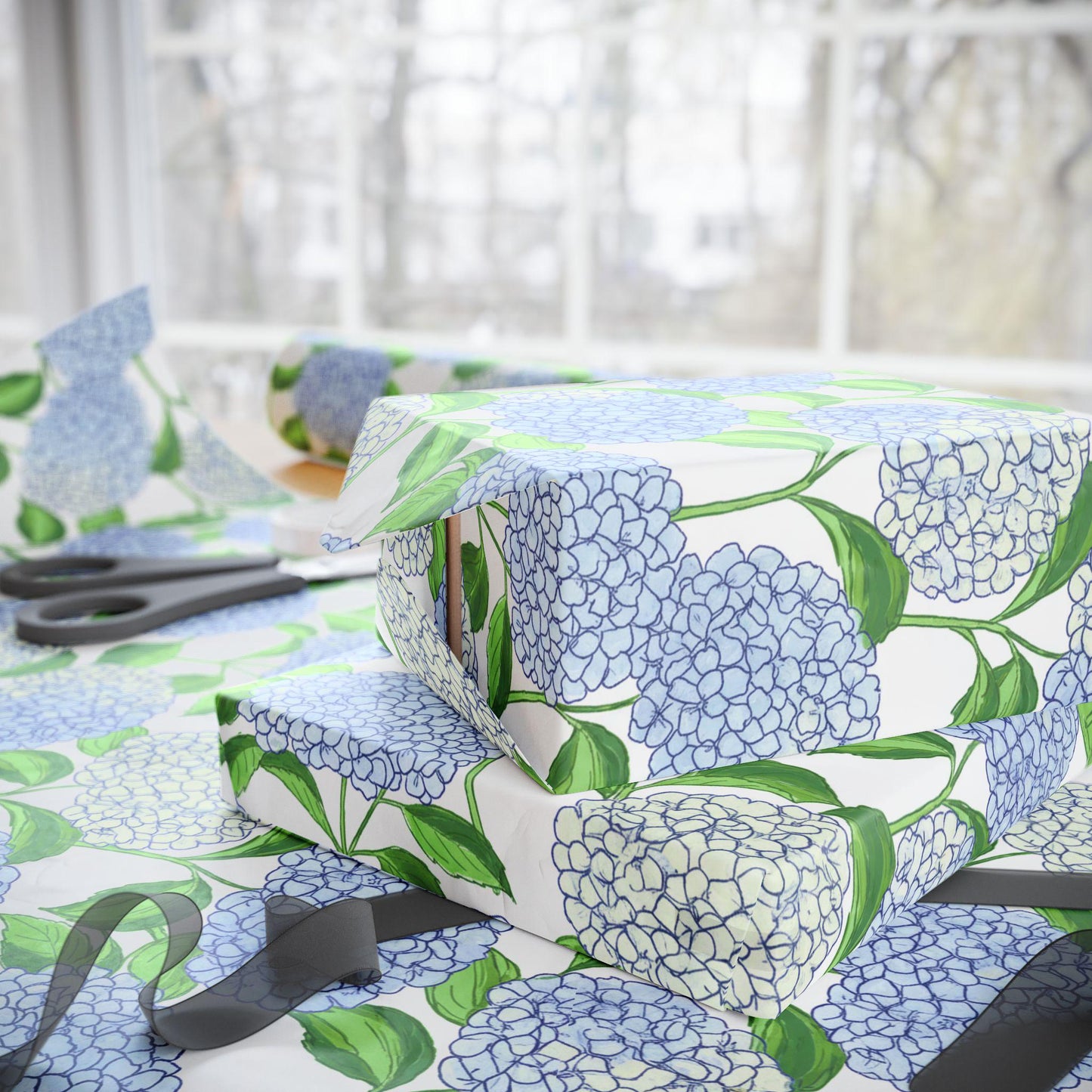 Hydrangea Wrapping Paper