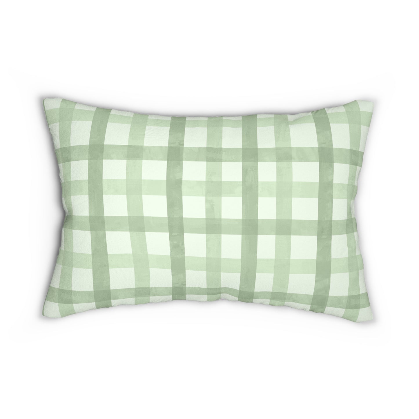 Floral Watercolor Name Script Lumbar Pillow