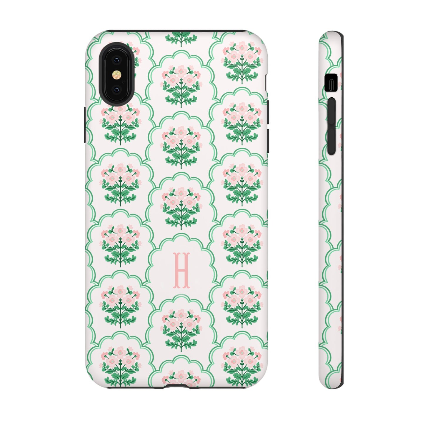Preppy Floral Personalized Phone Case