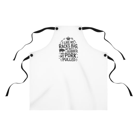 I Like My Racks Big Apron | BBQ Pulled Pork Grilling Apron
