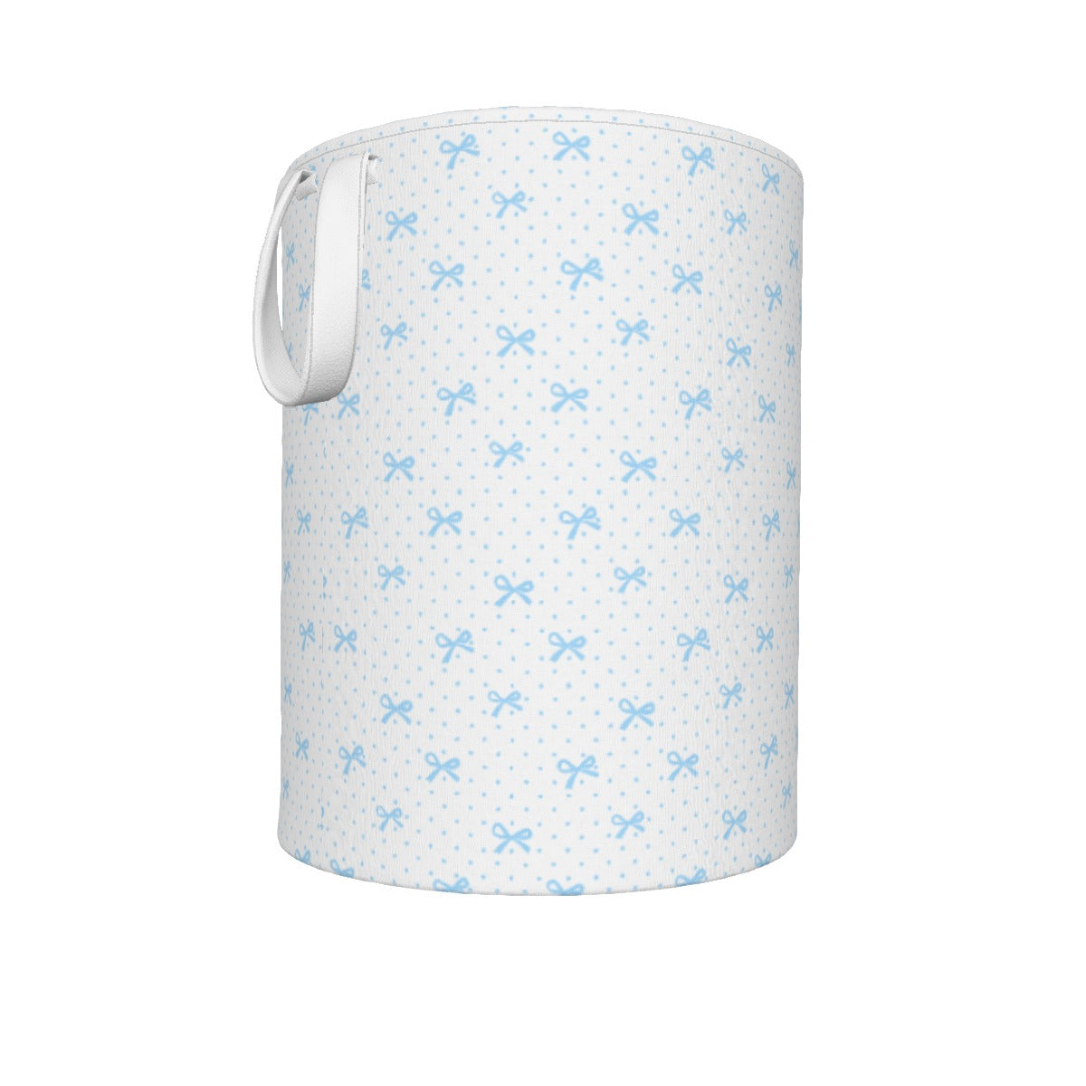 Coquette Blue Bow All-Over Print Foldable Laundry Basket