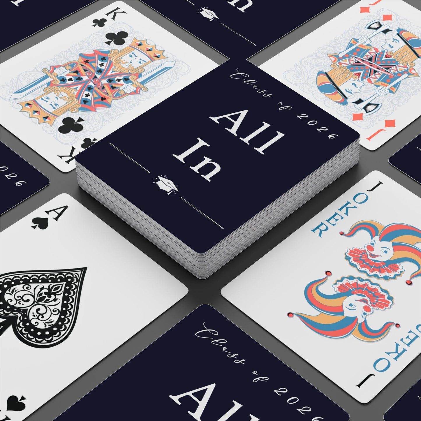 All In Personalized Playing Cards Class of 2026