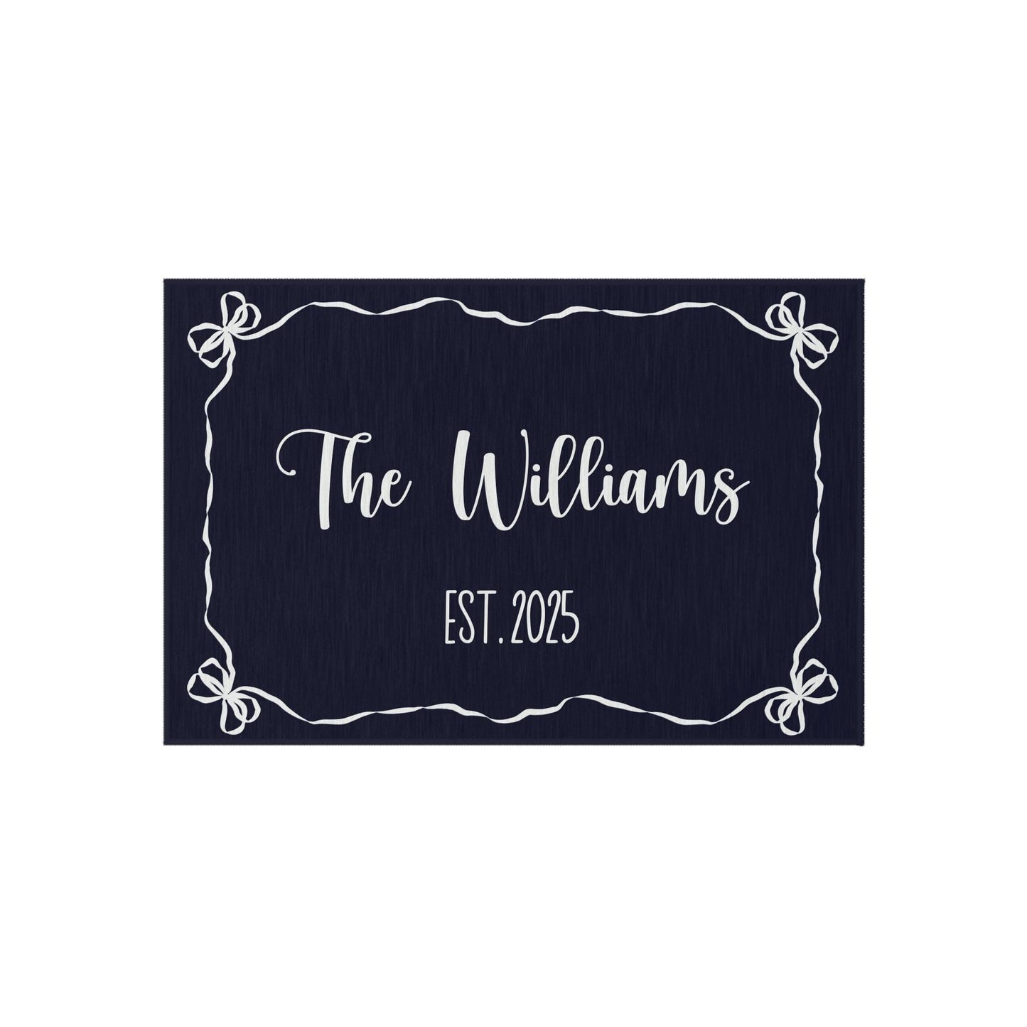 Personalized Family Name Outdoor Rug