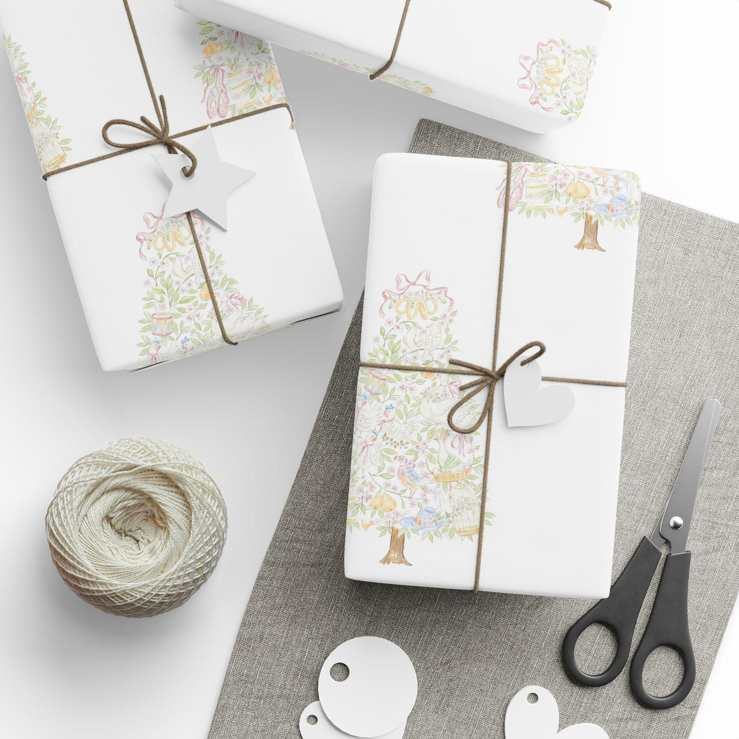 Twelve Days Christmas Tree Gift Wrap