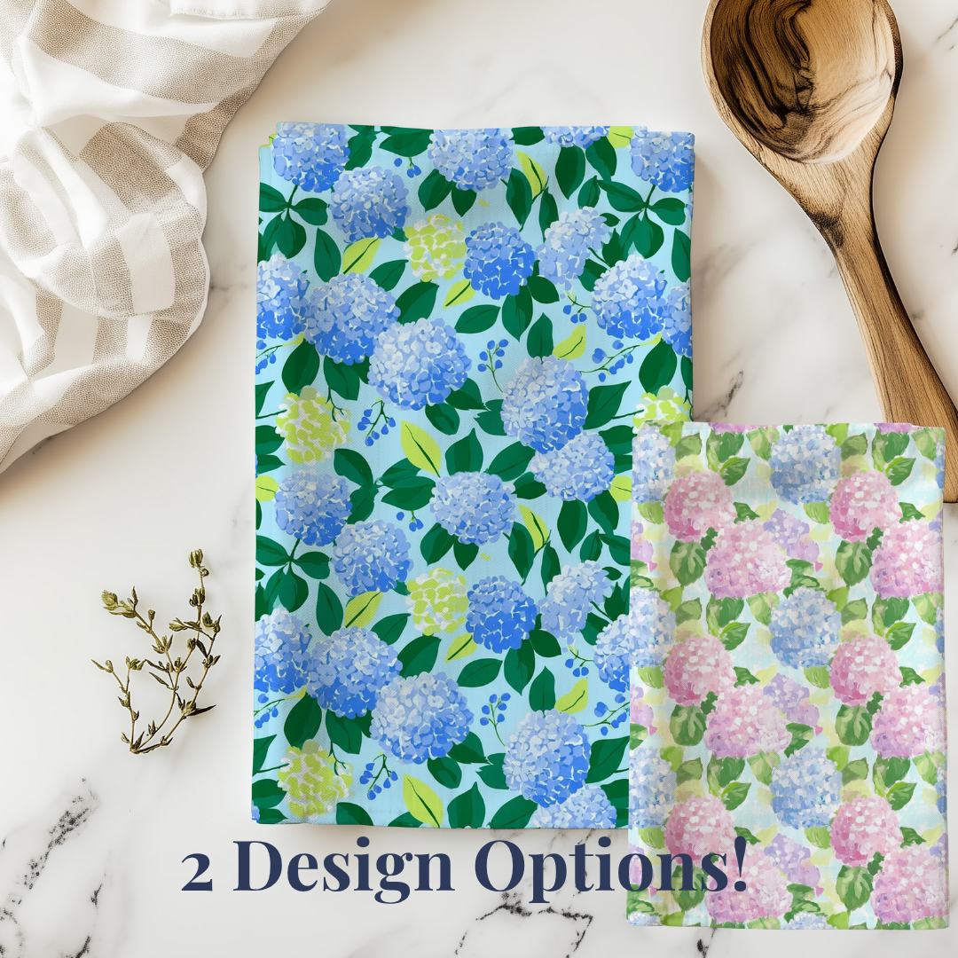 Hydrangea Tea Towel