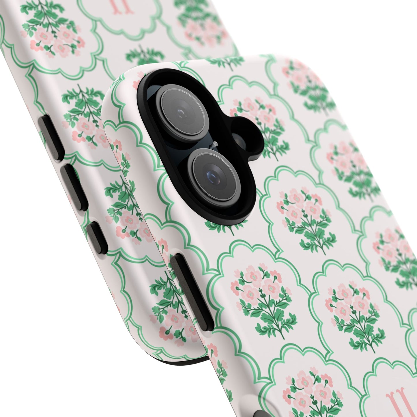 Preppy Floral Personalized Phone Case