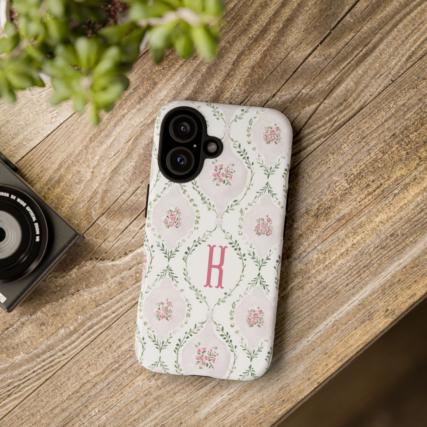 Vintage Coquette Floral Personalized Phone Case