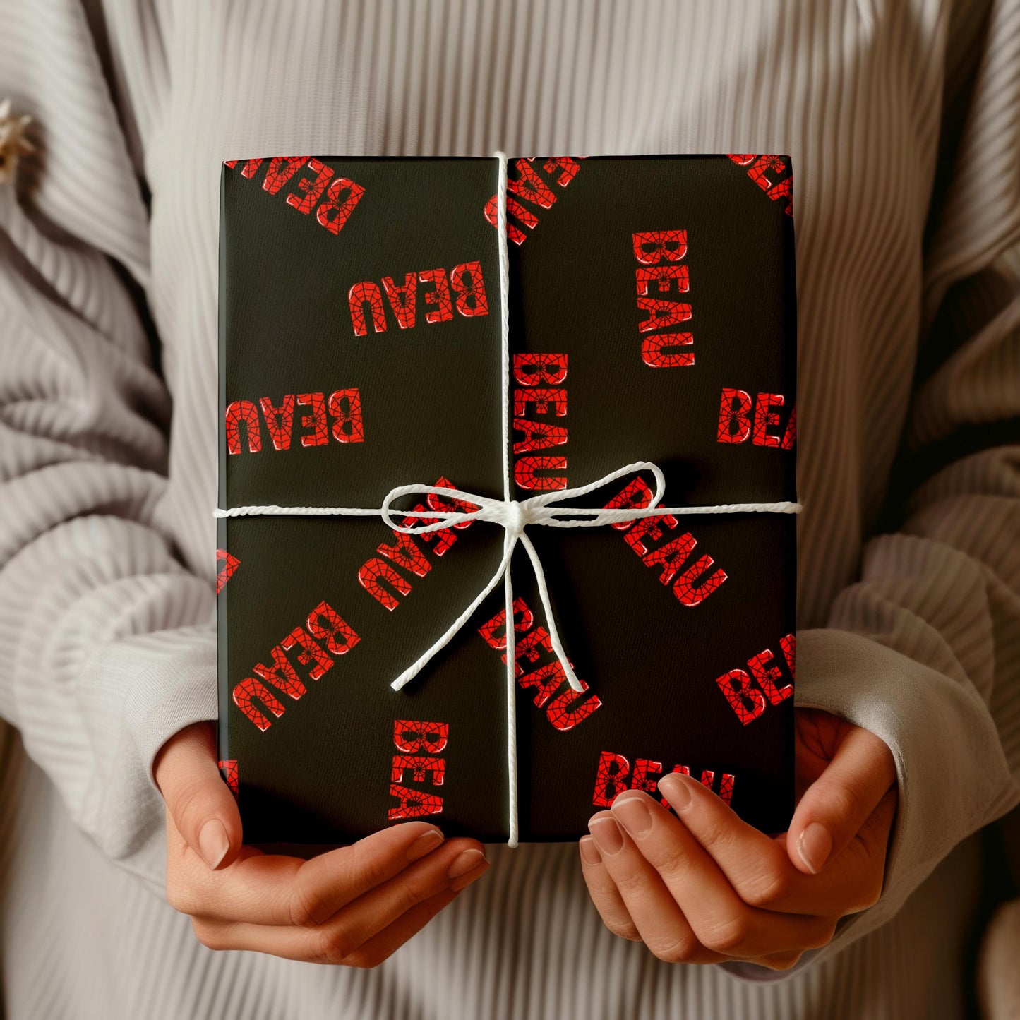 Personalized Superhero Gift Wrap
