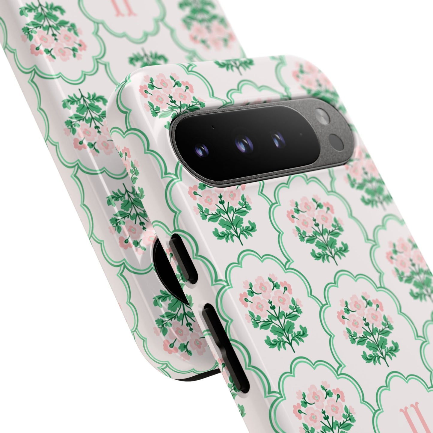 Preppy Floral Personalized Phone Case