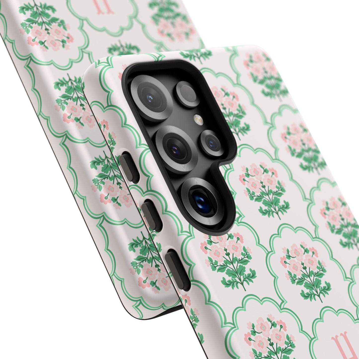 Preppy Floral Personalized Phone Case
