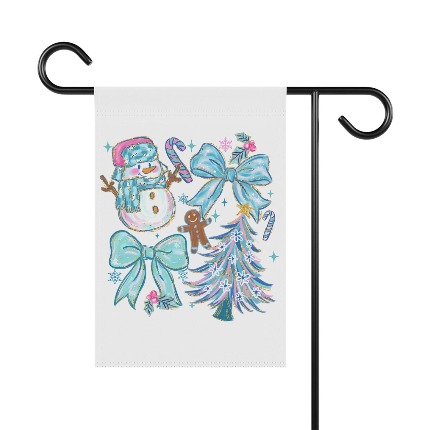 Whimsical Winter Garden Flag