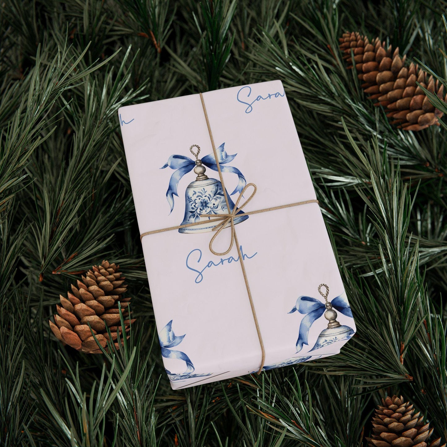 Personalized Chinoiserie Christmas Wrapping Paper