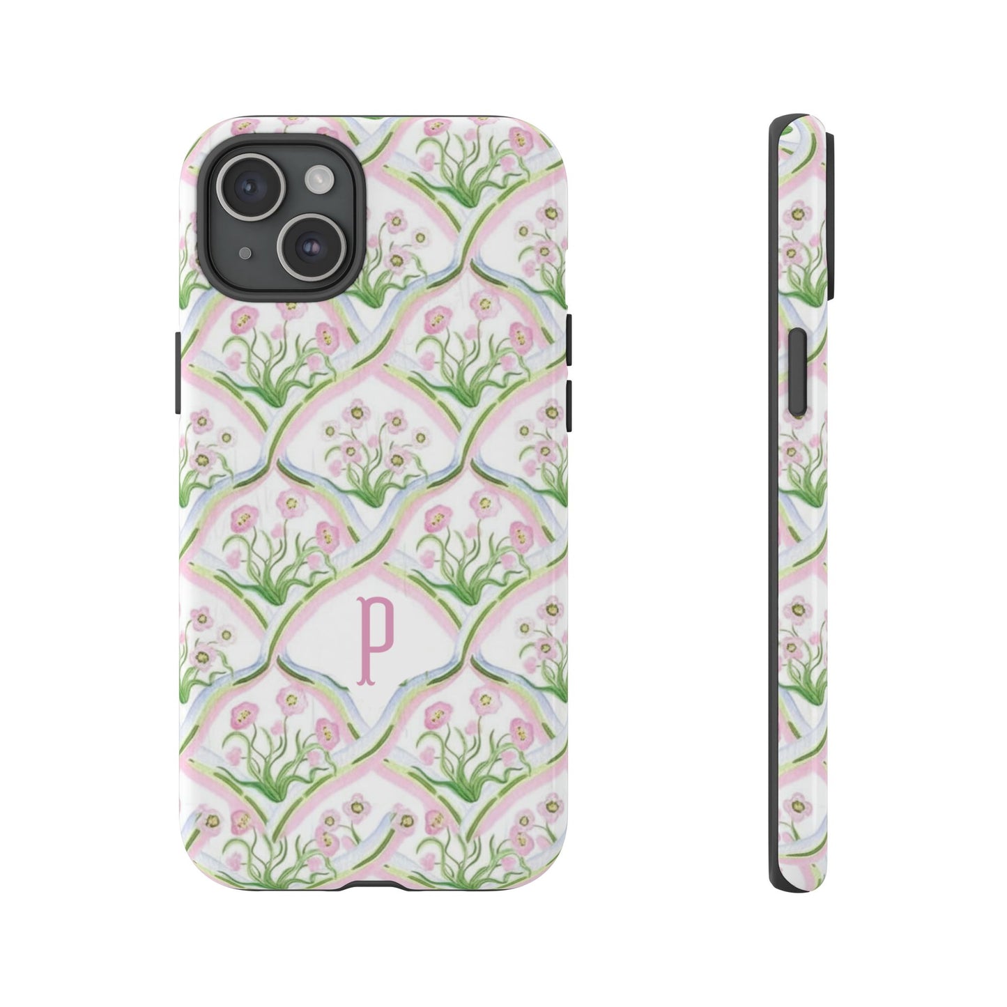 Pink Floral Personalized Phone Case