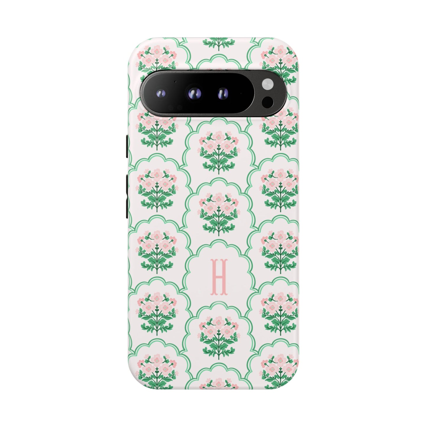 Preppy Floral Personalized Phone Case