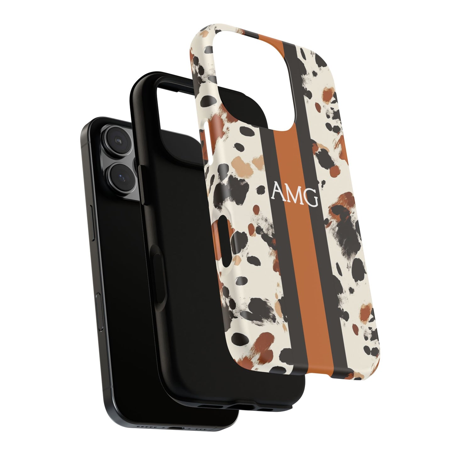 Cowhide Monogram Phone Case